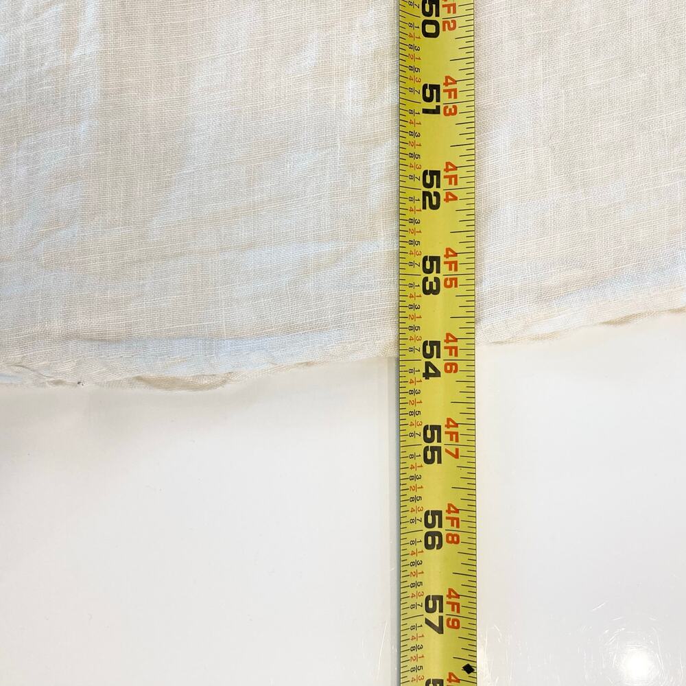 NWOT FRANCESCA BETTINI Dress S ITALY Linen Cream A-Line Slit-Sides Maxi Midi - Picture 8 of 10